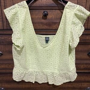 Light green top